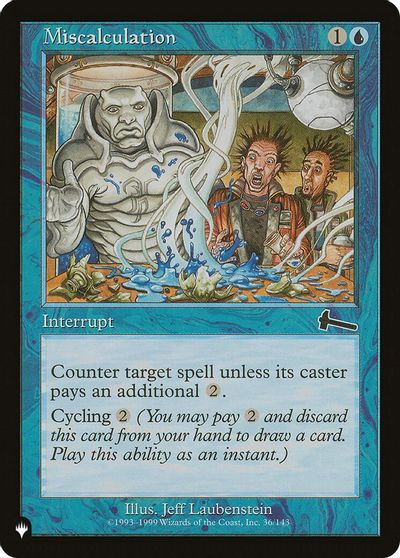Miscalculation card art