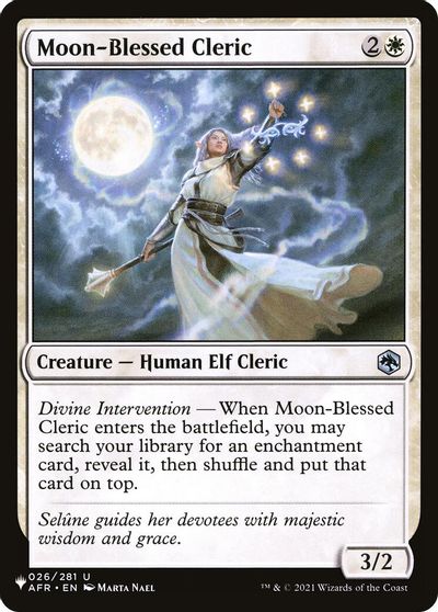 Moon-Blessed Cleric card art