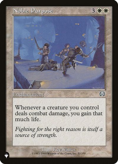 Noble Purpose card art