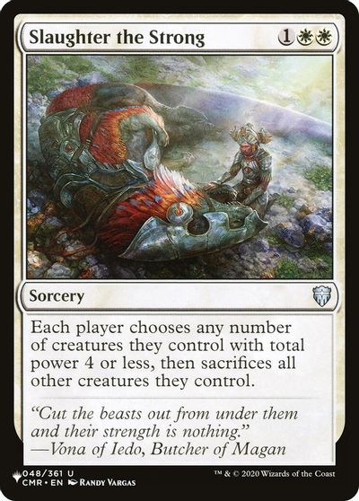 Slaughter the Strong card art