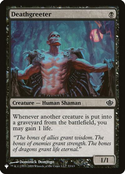 Deathgreeter card art