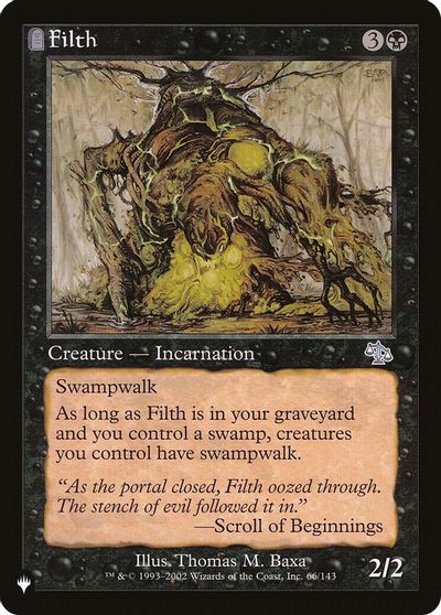Filth card art