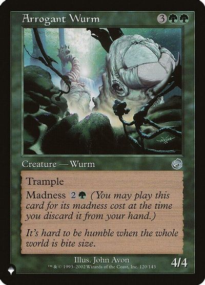Arrogant Wurm card art