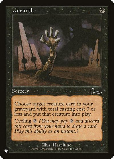 Unearth card art