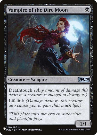 Vampire of the Dire Moon card art