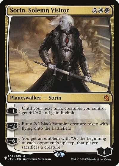 Sorin, Solemn Visitor card art