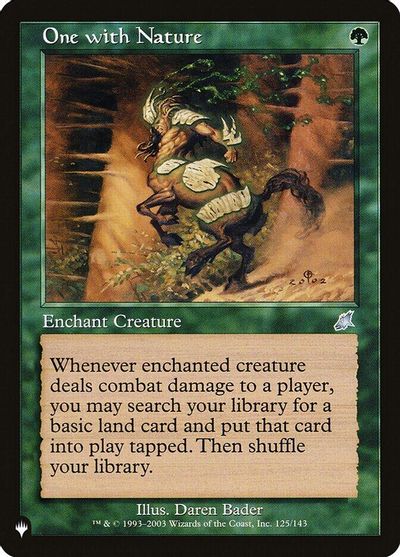 One with Nature card art