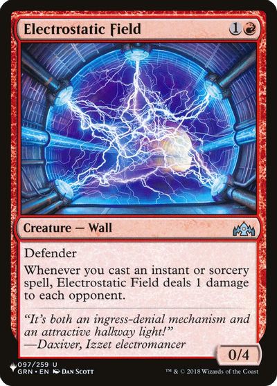 Electrostatic Field card art