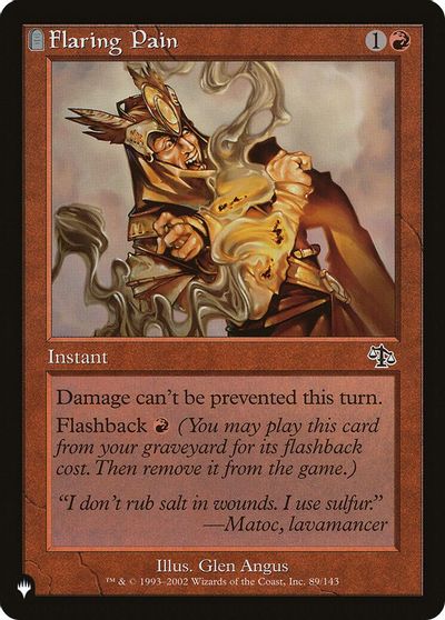 Flaring Pain card art