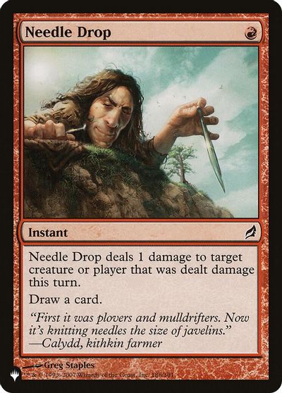 Needle Drop card art