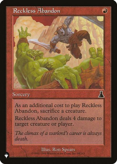 Reckless Abandon card art