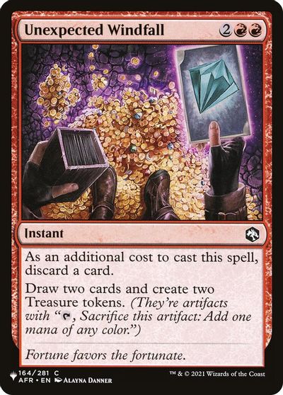 Unexpected Windfall card art