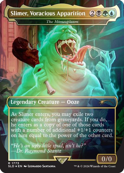 Slimer, Voracious Apparition - The Mimeoplasm (Rainbow Foil) card art