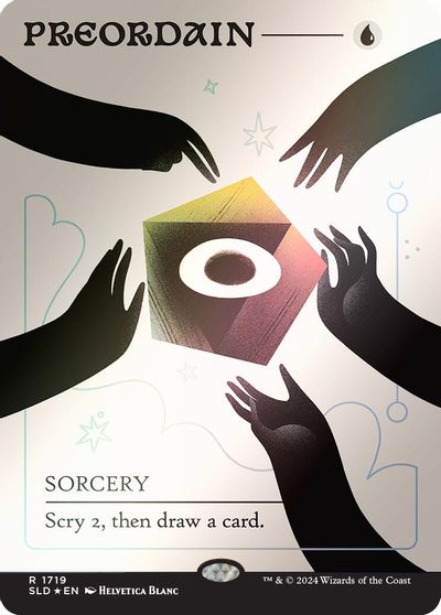 Preordain (1719) (Rainbow Foil) card art