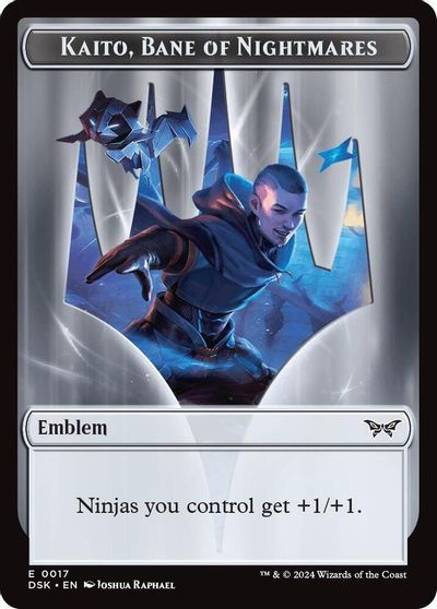 Emblem - Kaito, Bane of Nightmares // Manifest Double-Sided Token card art