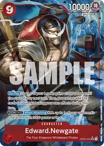 Edward.Newgate (OP02-004) (Alternate Art) card art