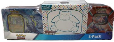 Costco Pokemon Collector 3-Pack: Scarlet & Violet 151 ETB + Paldea Legends Tins card art