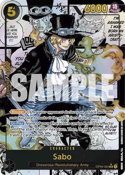 Sabo (OP04-083) (Manga) card art