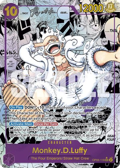 Monkey.D.Luffy (OP05-119) (Manga) card art