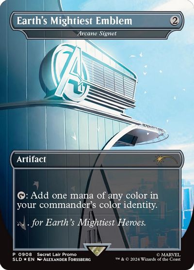 Earth's Mightiest Emblem - Arcane Signet (Rainbow Foil) card art