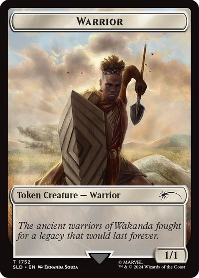 Warrior Token (Rainbow Foil) card art