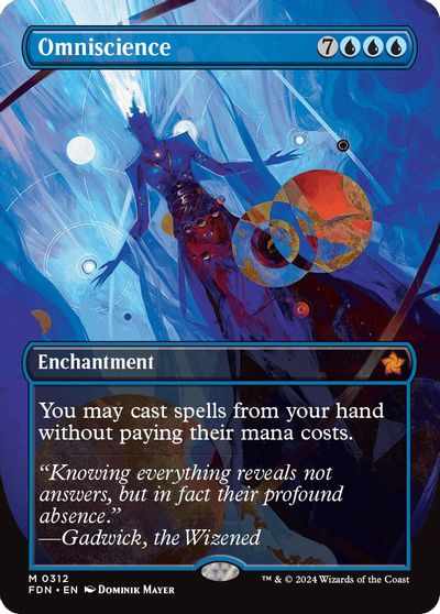 Omniscience (Borderless) card art