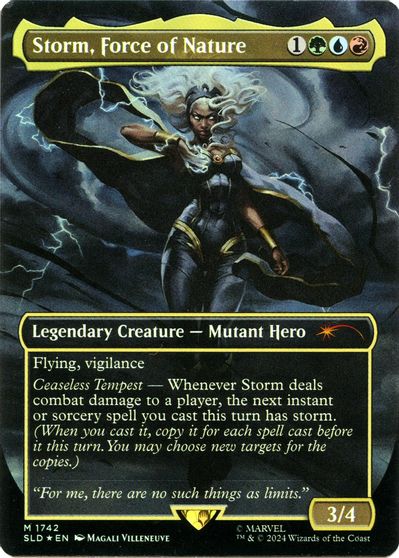 Storm, Force of Nature (Rainbow Foil) card art