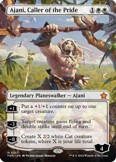 Ajani, Caller of the Pride (Borderless) card art