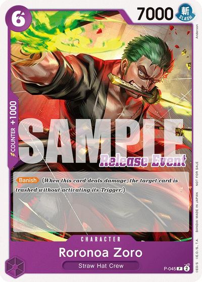 Roronoa Zoro (ST15 - ST20 Release Event Pack) card art