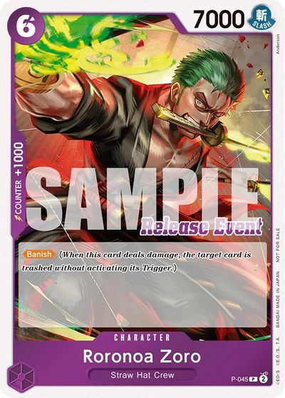 Roronoa Zoro (ST15 - ST20 Release Event Winner Pack) card art