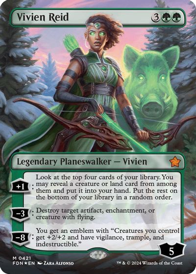 Vivien Reid (Borderless) (Mana Foil) card art