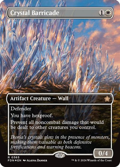 Crystal Barricade (Borderless) (Mana Foil) card art
