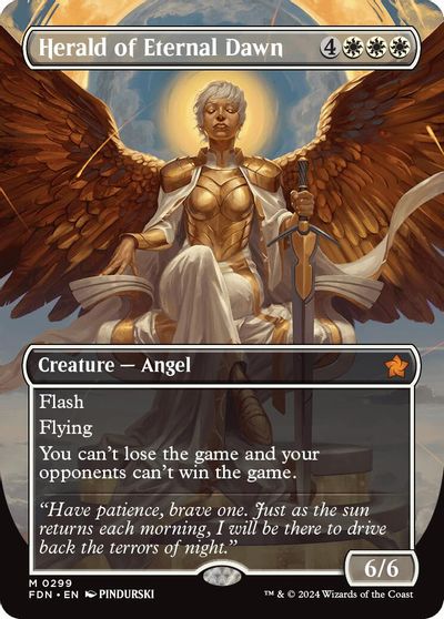 Herald of Eternal Dawn (Borderless) card art