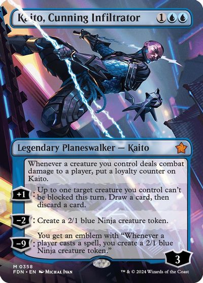 Kaito, Cunning Infiltrator (Borderless) card art