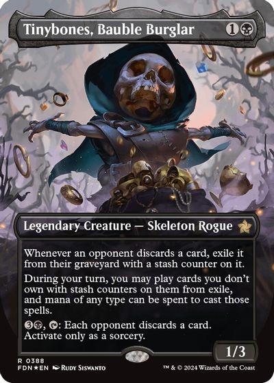 Tinybones, Bauble Burglar (Borderless) (Mana Foil) card art