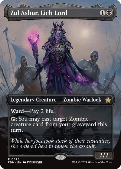 Zul Ashur, Lich Lord (Borderless) card art