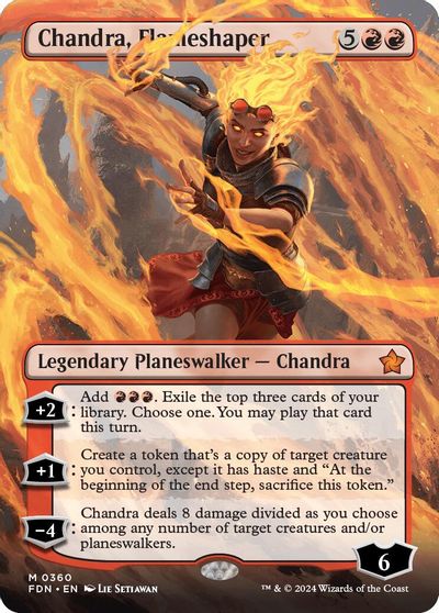 Chandra, Flameshaper (Borderless) card art