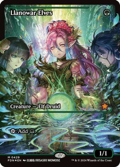 Llanowar Elves (Showcase) card art