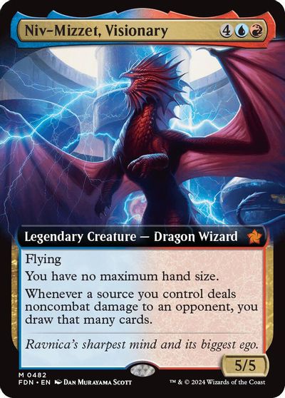 Niv-Mizzet, Visionary (Extended Art) card art