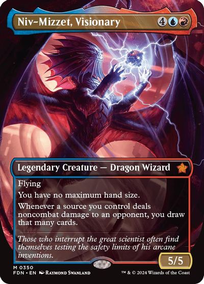 Niv-Mizzet, Visionary (Borderless) card art