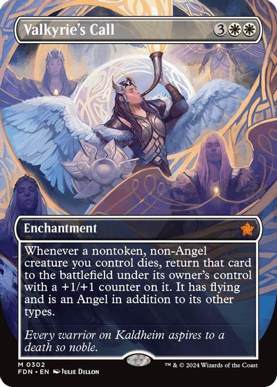 Valkyrie's Call (Borderless) card art