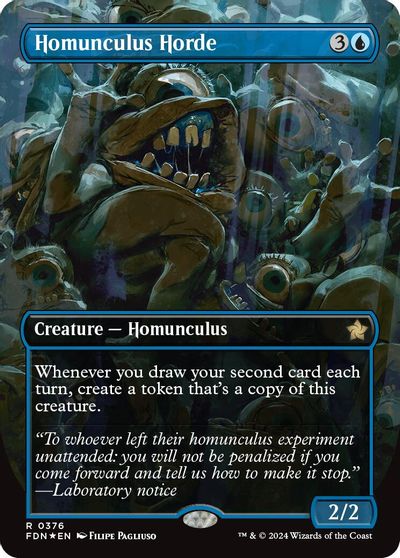 Homunculus Horde (Borderless) (Mana Foil) card art