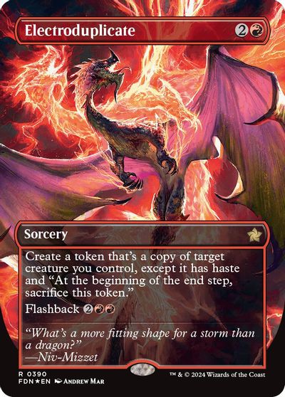 Electroduplicate (Borderless) (Mana Foil) card art