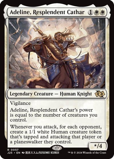 Adeline, Resplendent Cathar (Anime) card art