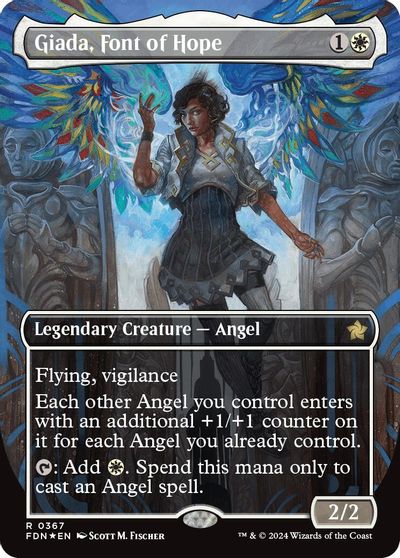 Giada, Font of Hope (Borderless) (Mana Foil) card art
