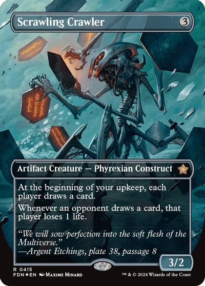 Scrawling Crawler (Borderless) (Mana Foil) card art