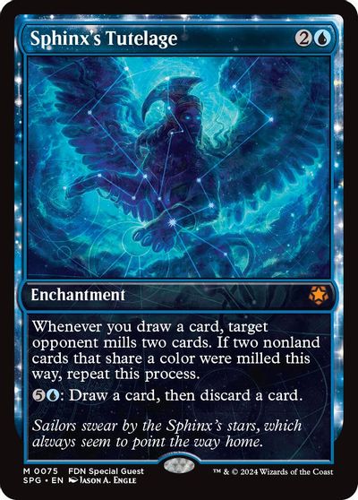 Sphinx's Tutelage (Showcase) card art