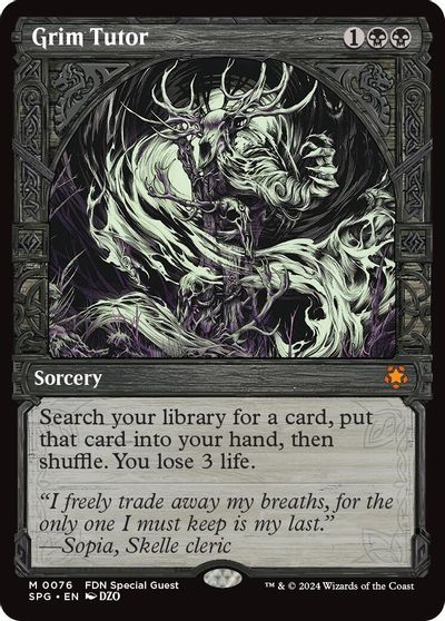 Grim Tutor (Showcase) card art