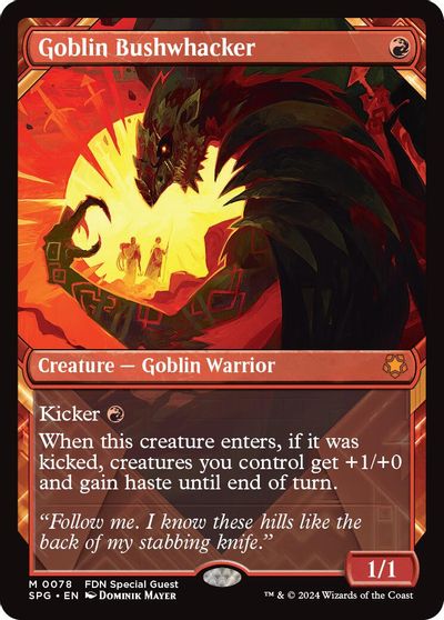 Goblin Bushwhacker (Showcase) card art