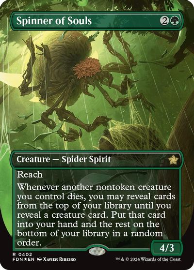 Spinner of Souls (Borderless) (Mana Foil) card art